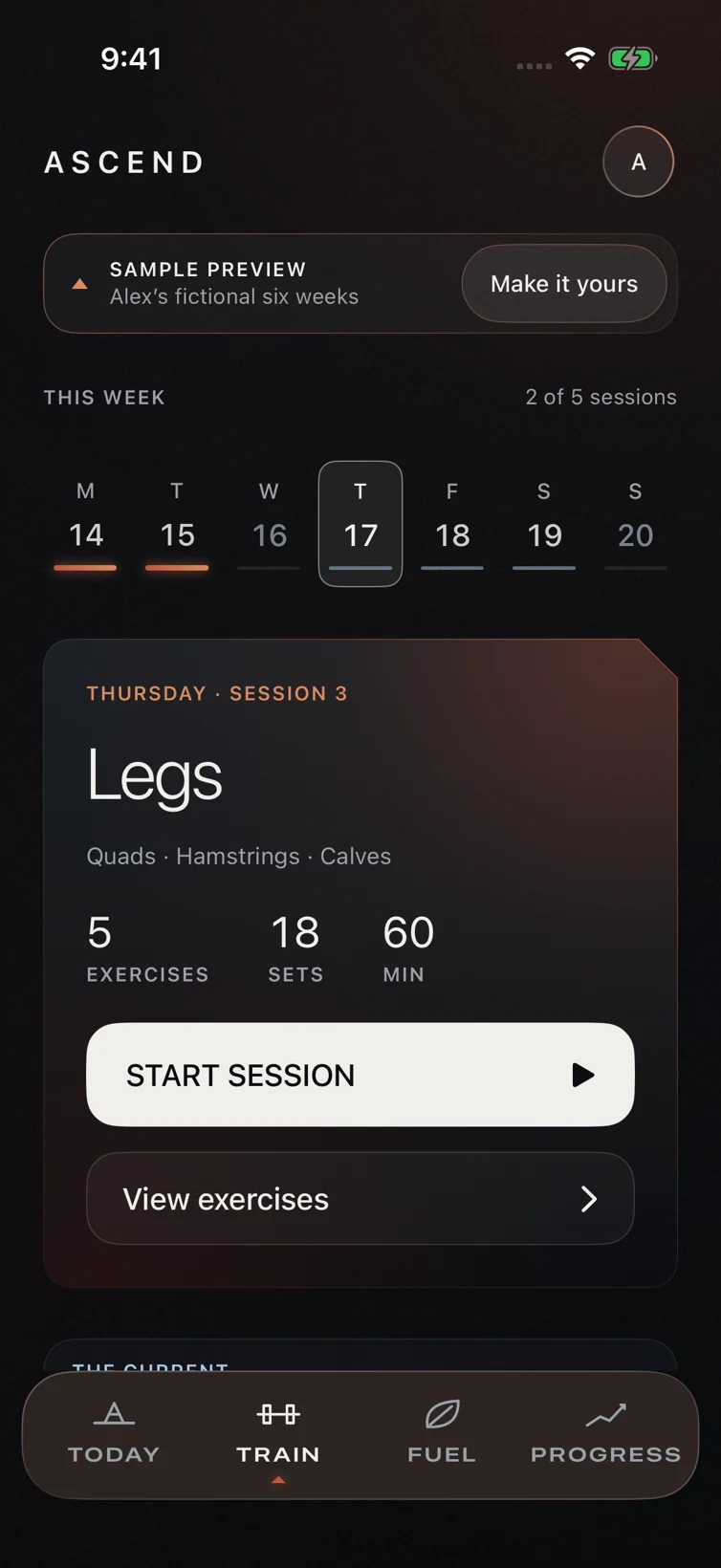 A clear plan for every session